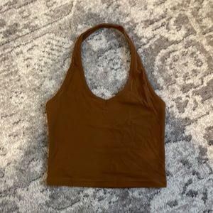 Light Brown Halter Top